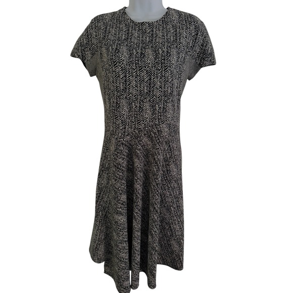 Not Available Dresses & Skirts - Stella McCartney Dress 46 Wool Blend Textured Knit Asymmetrical Hem Minimalist